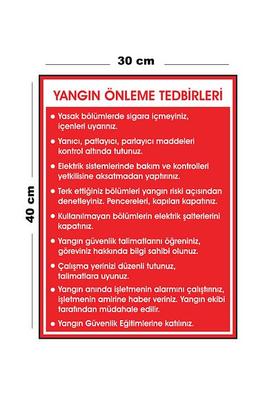 Lucena Metal Fire Prevention Measures 30 cm X 40 cm A3 Size Warning Sign Directional Sign