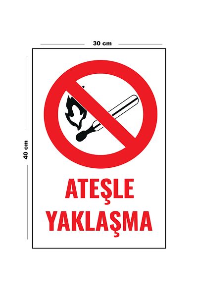 Lucena Metal Fire Approach 30 cm X 40 cm A3 Size Warning Sign Diversion Sign