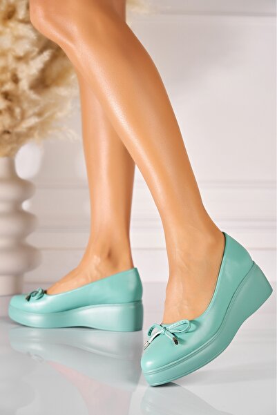 Joana Γυναικεία casual παπούτσια σε πράσινο οικολογικό δέρμα Mikasa