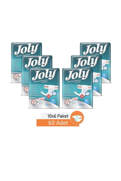 Joly Adult Patient Diapers Medium 60 Pieces
