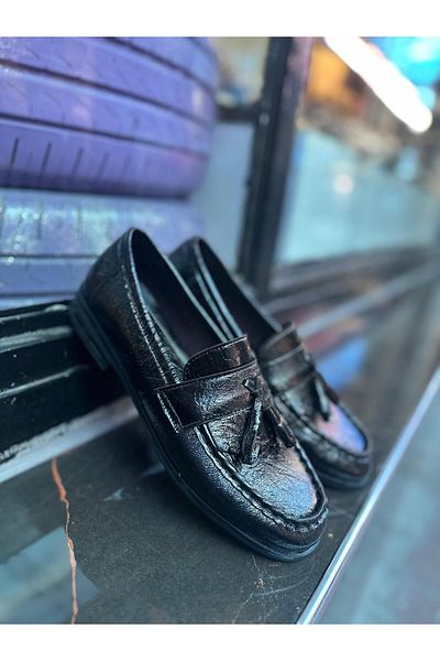 MİSS PARK MODA Black Women Loafer Shoes
