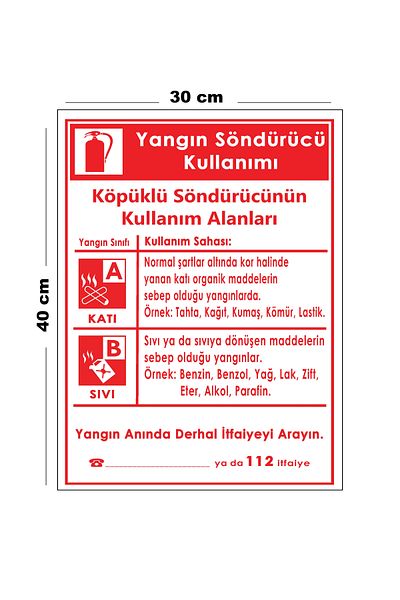 Lucena Metal Fire Extinguisher Use 30 cm X 40 cm A3 Size Warning Sign Directional Sign
