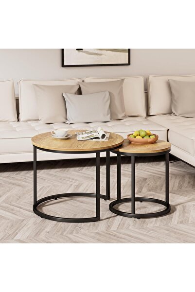 EDMONDA EV AKSESUAR TREND İKİLİ ORTA SEHPA KÜÇÜK ÖLÇÜ OTURMA ODASI YATAK ODAS...