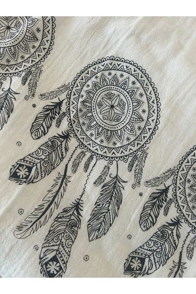 Batu Tasarım 100% Cotton Double Layer Muslin Beach Towel - Dream Catcher