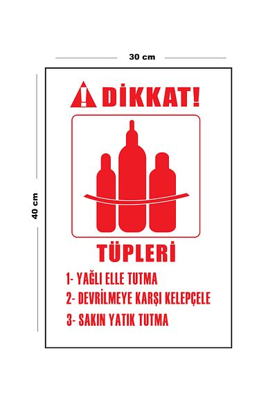 Lucena Metal Caution Tubes Oily Hand Hold 30cm X 40cm A3 Size Warning Sign Directional Signboard
