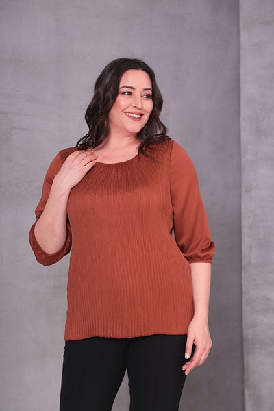 Shahiqa Plus Size Pleated Detail Blouse