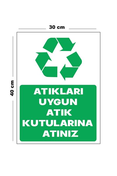 Lucena Put Metal Waste in Proper Waste Bins 30 cm X 40 cm A3 Size Warning Sign Diversion