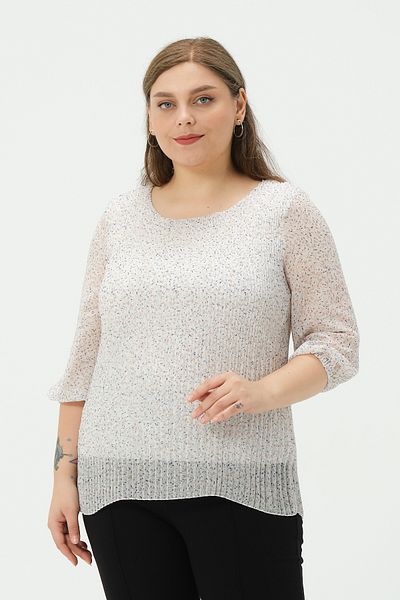 Shahiqa Plus Size Pleated Detail Blouse