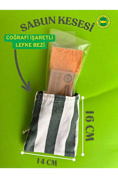HEPSİ ANADOLU Osmaneli Kadın Kooperatifi %100 Pamuk Lefke Bezi Sabun Kesesi(c...