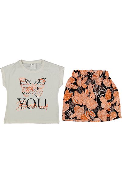 Cmk Kids Butterfly Printed Shorts Girl's Suit