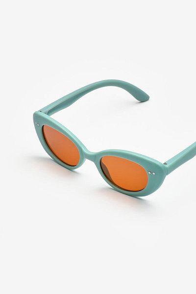 Le Mabelle Children's Sunglasses with Green Stone Detail