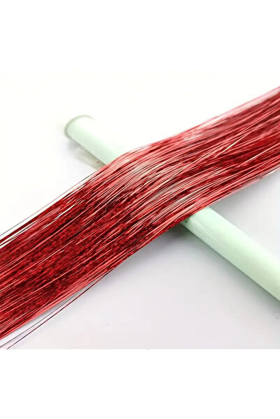 AYMETA Kadın Hair Tinsel Parlak Simli Saç Süsü