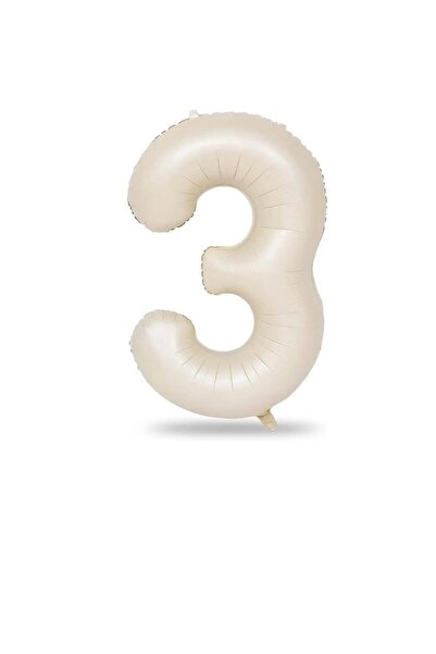 ALYA PARTİ 3 Yaş RETRO Rakam Folyo Balon