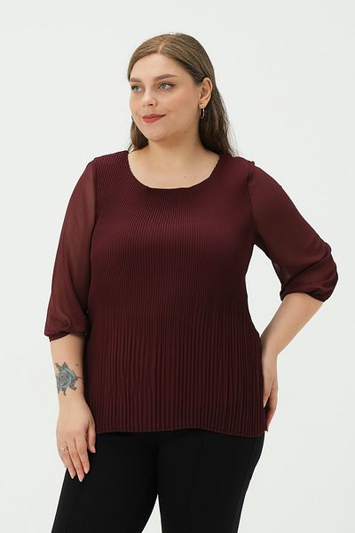 Shahiqa Plus Size Pleated Detail Blouse