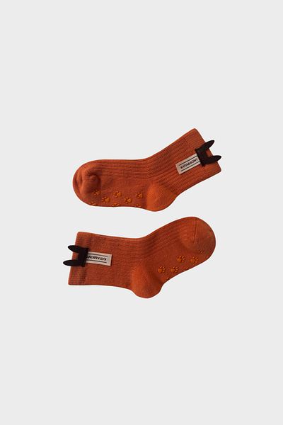 Katia&Bony Baby accessory 2-piece sock set ecru-brown