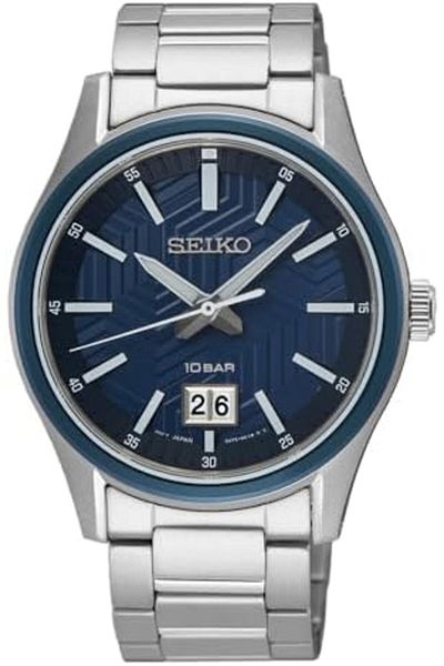 Seiko Men's Analogue Quartz Watch with Stainless Steel Strap SUR559P1