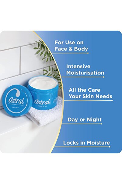 ASTRAL Original Moisturising Cream Face & Body 200ml