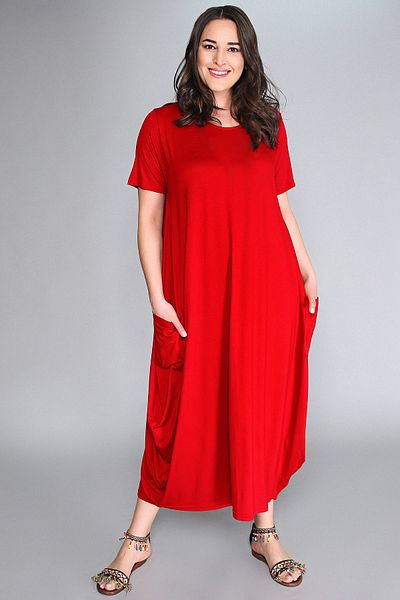 Curvy Trend Jumbo Short Sleeve Dress