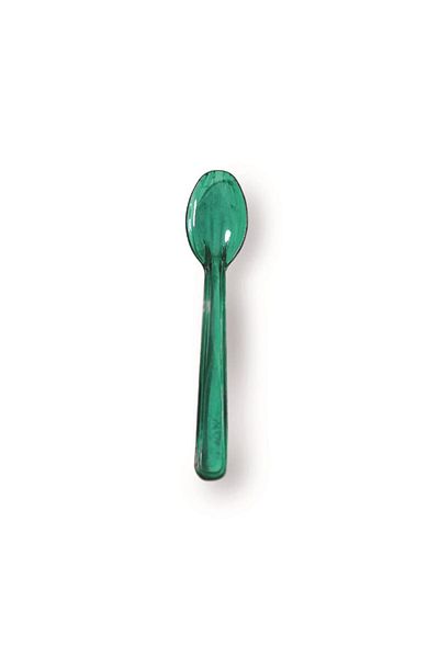 KENT Plastic Ice Cream and Dessert Spoon Green 50's