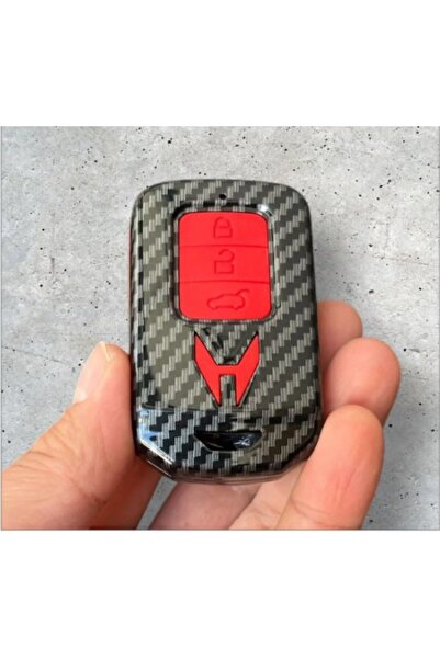 STİLİX GARAGE Honda Civic Fc5 Fb7 Fk7 Accord-Crv City Carbon Red - Black Key ...