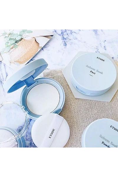 Etude House Sebum Soak Pact Mattifying Powder, ETUDE, 9.5g