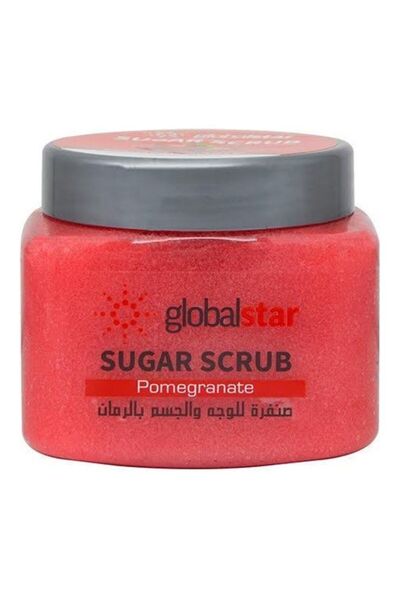 Globalstar جلوبال ستار صنفرة سكر للوجه والجسم بالرمان - 600 جم