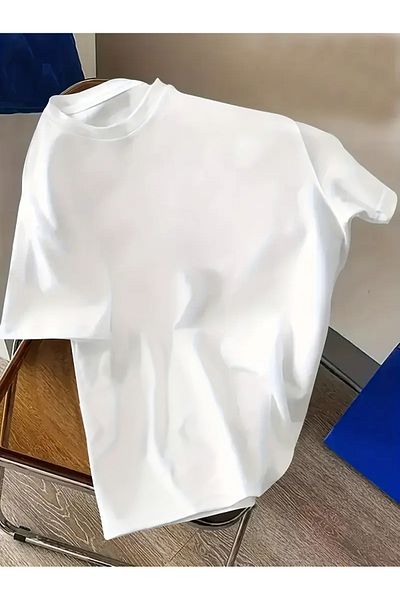 Eysaah Tricou premium din bumbac alb cu guler pentru copii