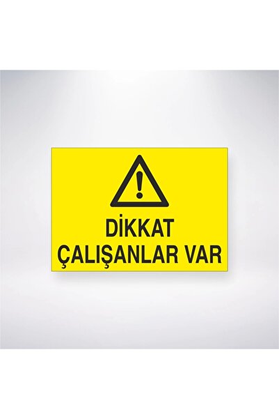 Reysa Tasarım Caution Workers Are Present Sticker 20X28 cm