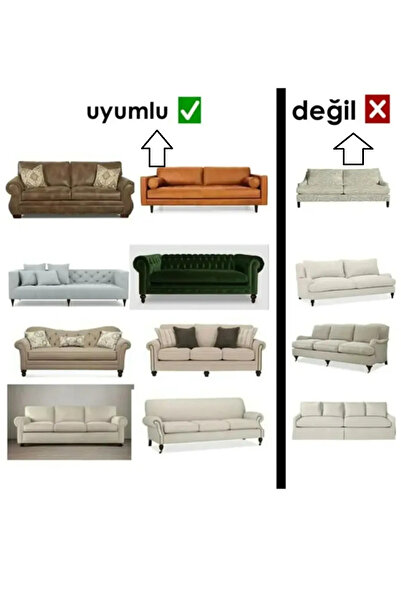 NEFİS HOME Jakarlı 3 3 1 1 Lastikli Kanepe Örtüsü | Lastikli Koltuk Örtüsü | koltuk kılıfı Takımı