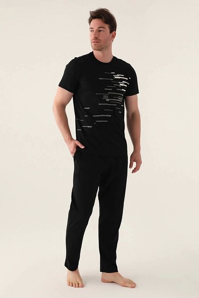 Arnetta Σετ ανδρικής πιτζάμα Symmetry Black