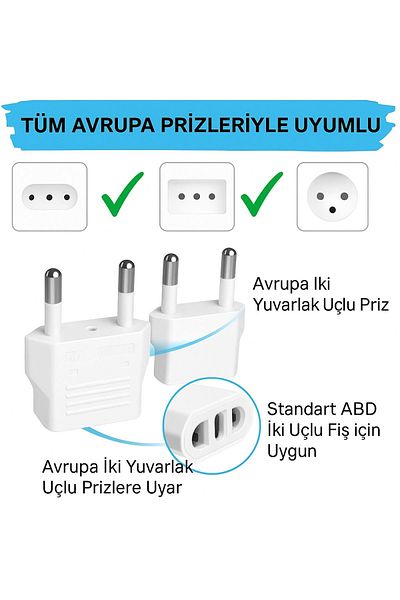 Blooming Plus American Type Socket Converter Plug Converter Adapter Apparatus 2 Pieces
