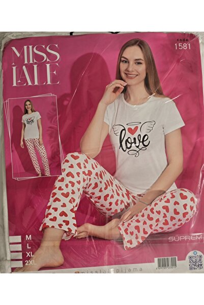 Miss Lale Pijama Women's Short Sleeve Pajama Set
