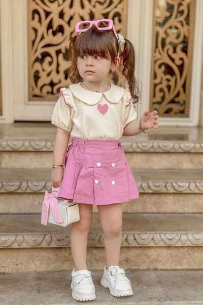 Minigimin Cicileri Мінігimin Cicileri Шорти з сердечками для дівчаток, 2 пред...