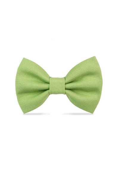 Lusi Doog Peanut Green Dog Bow Tie (3 Size) - Bow Tie Only Not Included the Leash