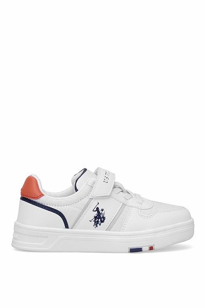 U.S. Polo Assn. U.S. Polo Assn. 101946388 5P Esse Jr 5Fx Booties Boys' Walking Shoes White