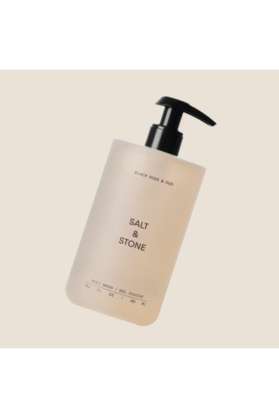 Salt & Stone Gel de dus cu Trandafir negru si Oud, 450ml, Salt & Stone