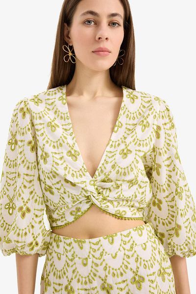 DeFacto Κεντητό με μοτίβο Brode Beach Top-Fall in Love C6172AX25SM