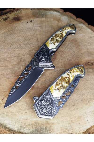 Burak Gravür işlemeli çakı