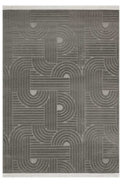 Nun Halı Pinterest Desenli Yumuşak Dokulu Casablanca Antrasit