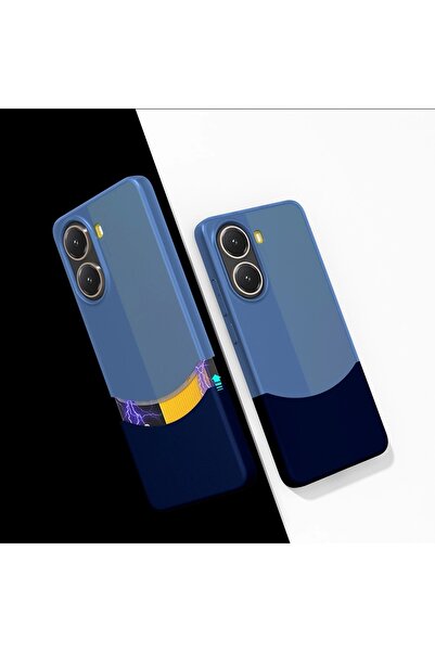 Lopard Poco X7 Pro Kılıf Magsafe Şarj Kartlıklı Mıknatıslı Duble 1.7mm Kapak Kart Bölmeli Lacivert Siyah Gr