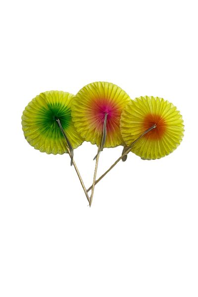 KENT 25 Pcs Fan Cake Toothpicks - for Party, Presentation, Celebration, Stick, Birthday