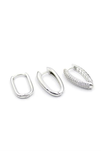 Royaleks 3-Piece Jewelled Earrings - Silver