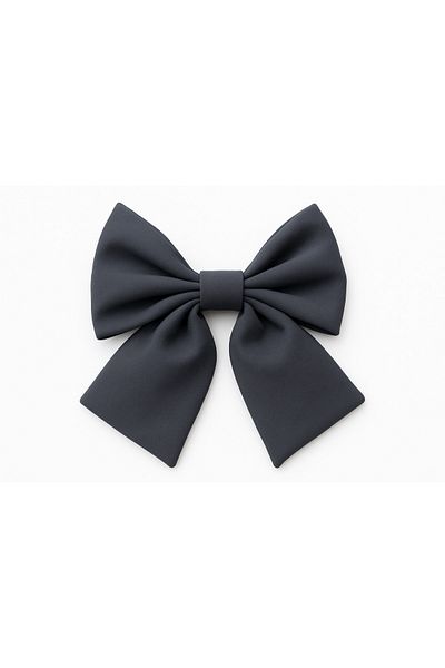 MakeWell Plain Plain Fabric Colorful Clip Bow Design Hair Clips