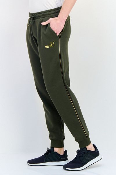 Puma Men Sportswear Fit Outdoor Sweatpants, Dark Olive