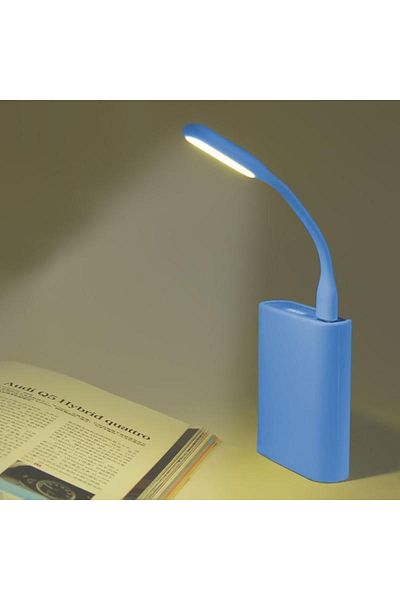OEM Lampă LED pliabilă USB portabilă pentru laptop sau PowerBank – Albastră