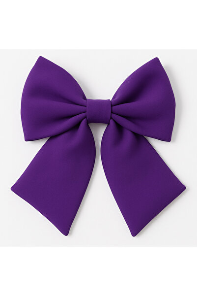 MakeWell Plain Plain Fabric Colorful Clip Bow Design Hair Clips