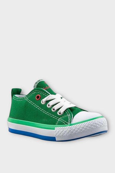 Liger Unisex Boys Girls Kids Linen Short Convers Model Lace-Up Sports Shoes GREEN
