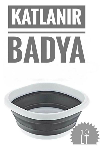 Jet's Home Badya Folding Vegetable Basin Silicone Basin Medium Size No:3 10 Lt