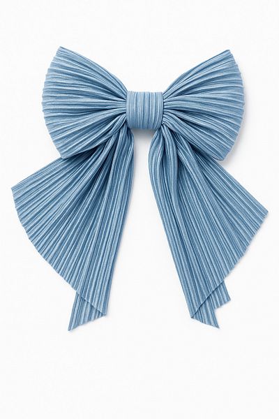 MakeWell Plain Plain Fabric Colorful Clip Bow Design Hair Clips