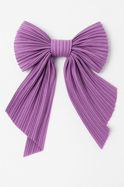 MakeWell Plain Plain Fabric Colorful Clip Bow Design Hair Clips